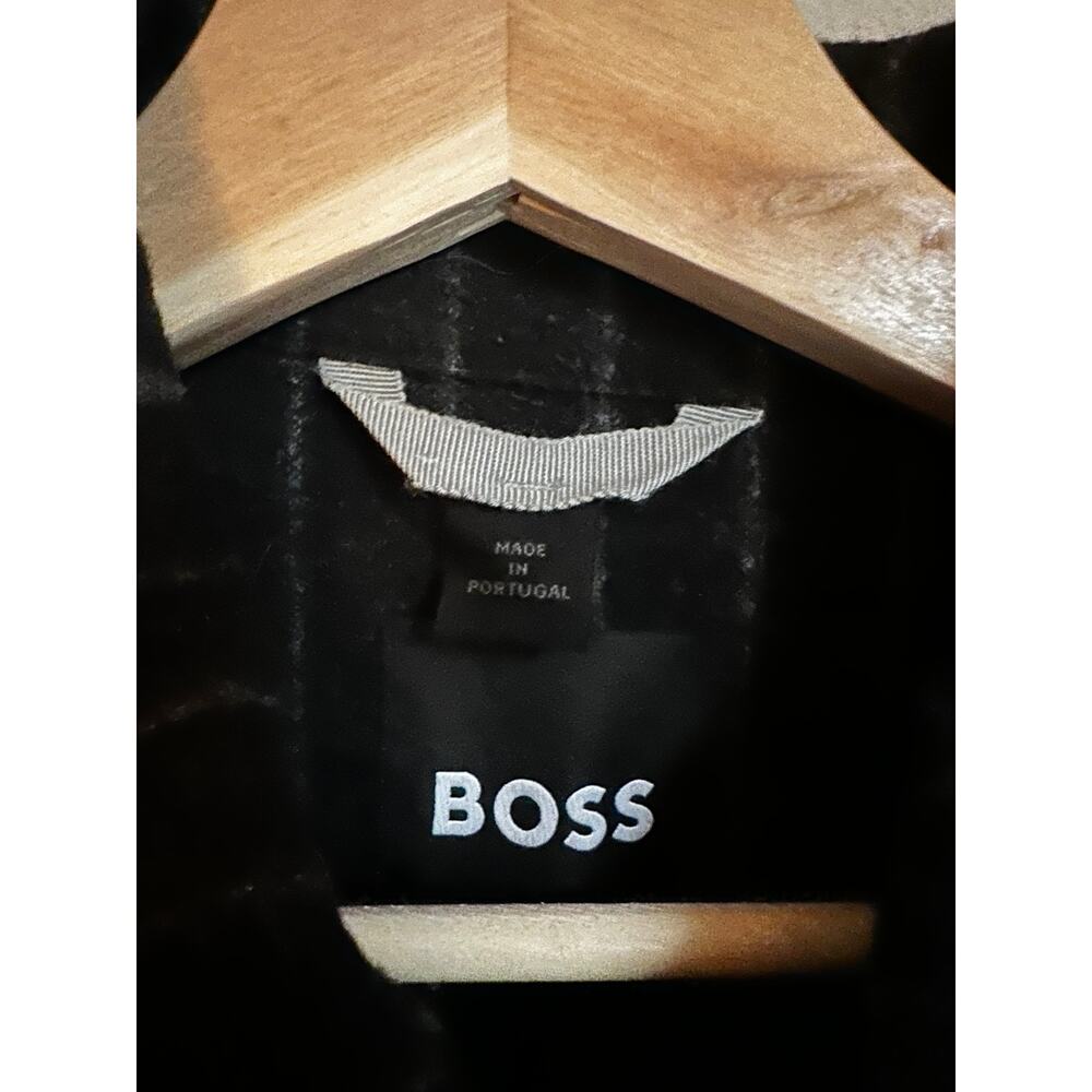 BOSS Black Pinstripe Wool Tailored Carper Jacket Size 40R - Picture 4 of 9